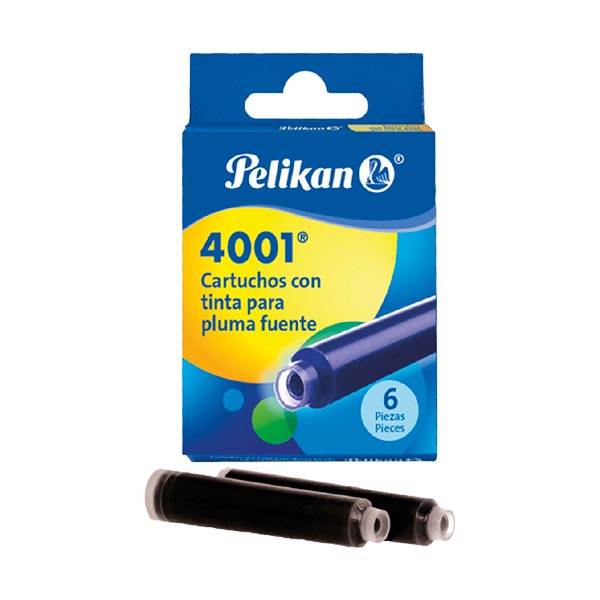 Repuesto pluma negro 6 unidades