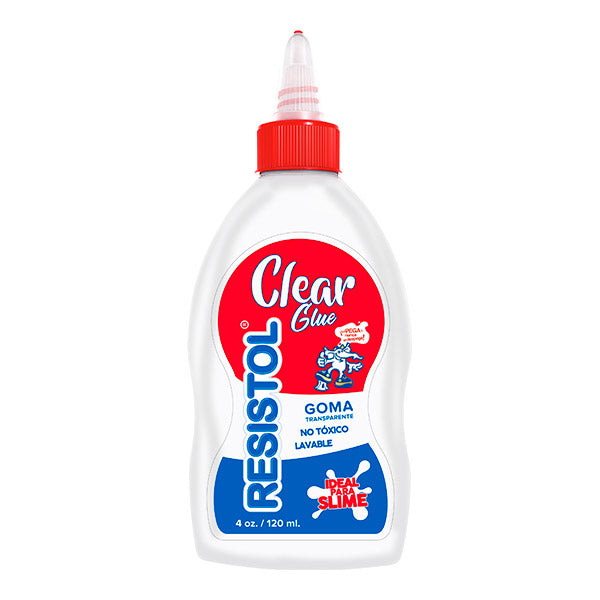 Goma Escolar Clear Glue 4 onz 120ml Resistol.