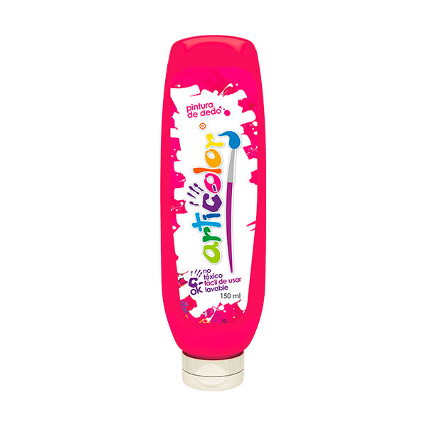 Pintura para dedo Roja 150ml Articolor.
