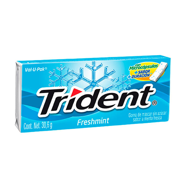 Goma mascar Trident Value pack freshmint 30.6g