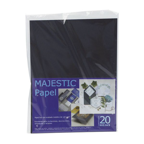 Papel Majestic anthracite carta 20 unidades