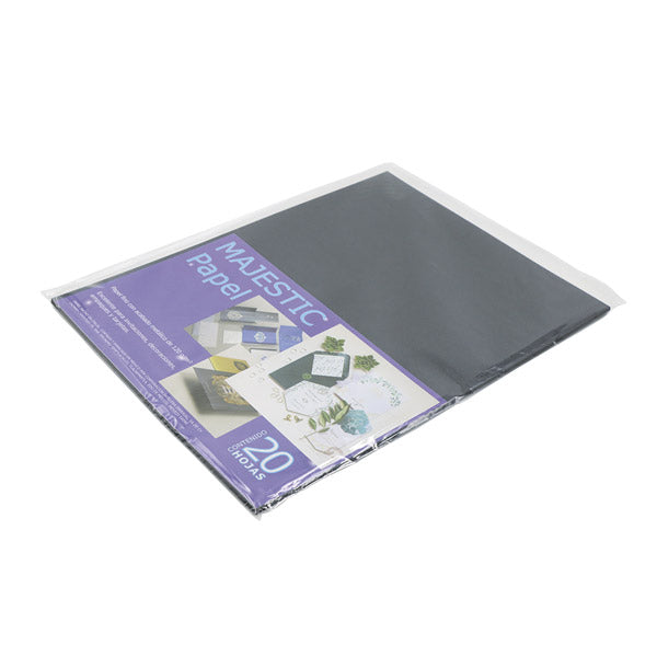 Papel Majestic anthracite carta 20 unidades