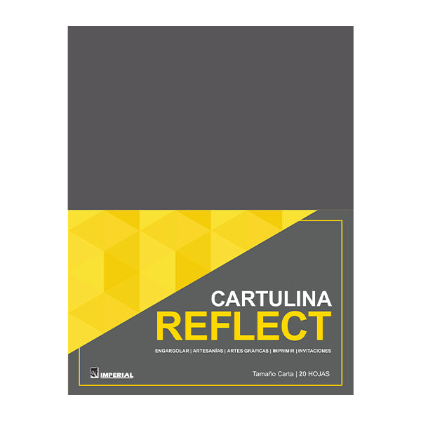 Cartulina Reflect gris carta 20 unidades