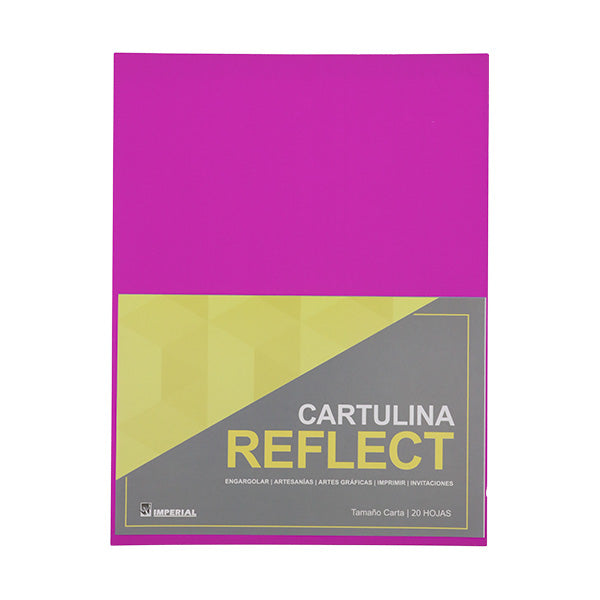 Cartulina Reflect bugambilia carta 20 unidades