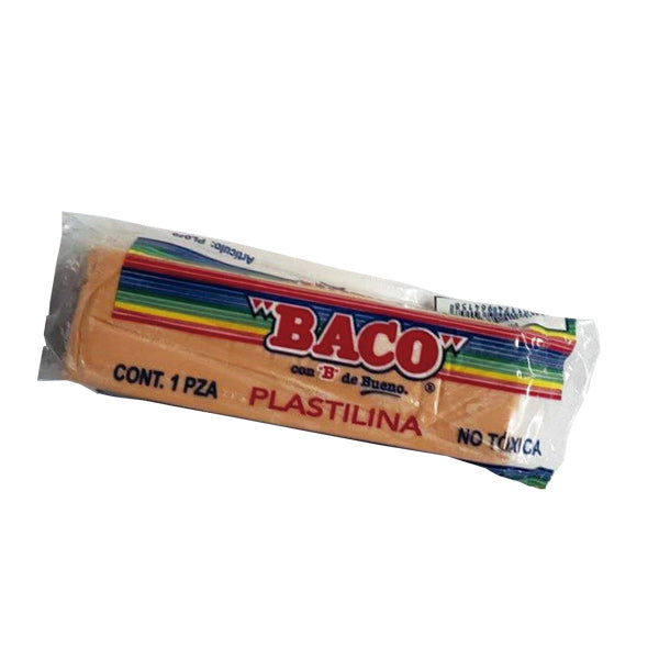 Plastilina en barra 120g piel Baco.