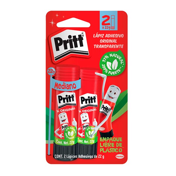 Goma en barra 22g blíster 2u Pritt