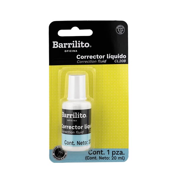 Corrector liquido tarro 20 ml Barrilito