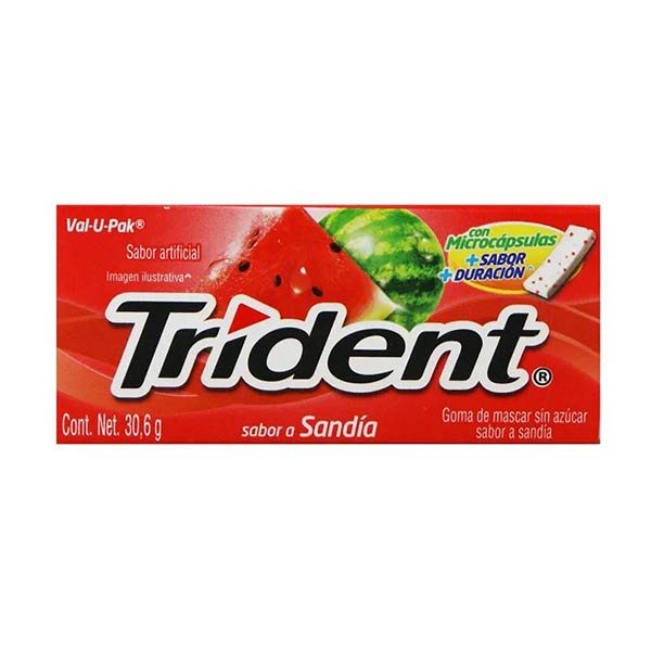 Goma Trident Value pack Sandía 30.6g