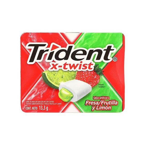 Goma de mascar twist fresa-limón 17.1g