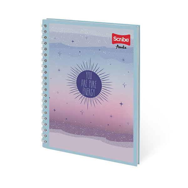 Cuaderno espiral raya 100 hojas Anota Scribe.