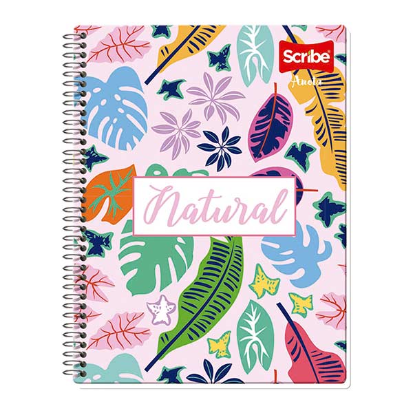 Cuaderno espiral raya 200 hojas Anota Scribe.