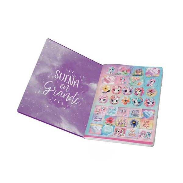 Cuaderno cosido grande 100 hojas