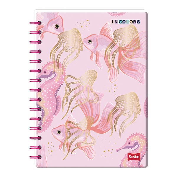 Cuaderno espiral doble rayado 100 hojas Incolors S