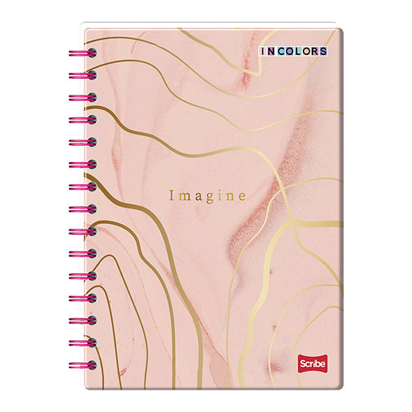 Cuaderno espiral doble rayado 100 hojas Incolors S