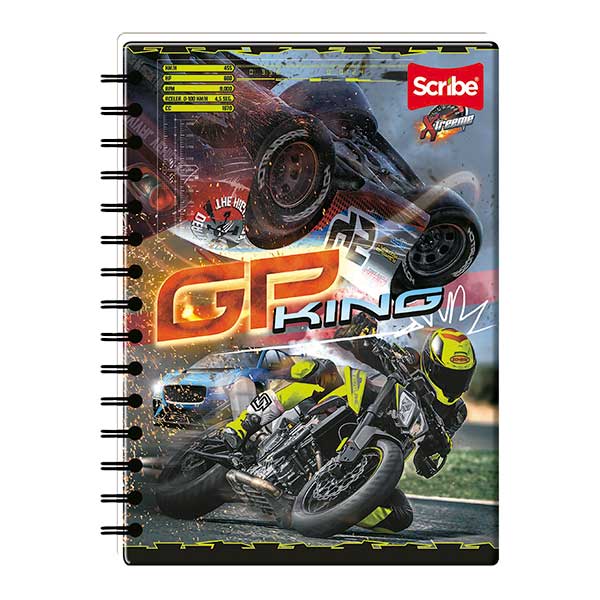 Cuaderno espiral doble rayado 100 hojas Xtreeme Sc