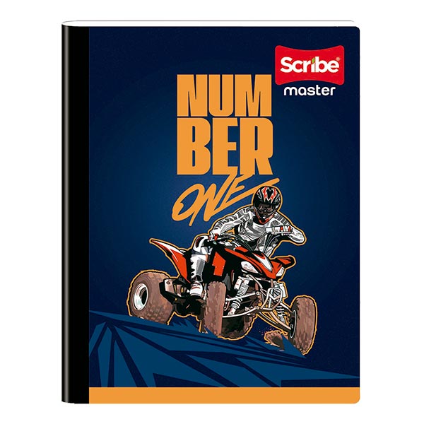 Cuaderno cosido pequeño rayado 100 hojas Master M