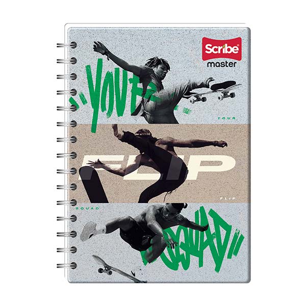 Cuaderno espiral doble rayado 100 hojas Master M S