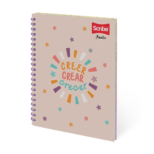 Cuaderno espiral doble raya 70 hojas Anota Scribe.