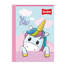 Cuaderno cosido pequeño raya 100 hojas Unicornios
