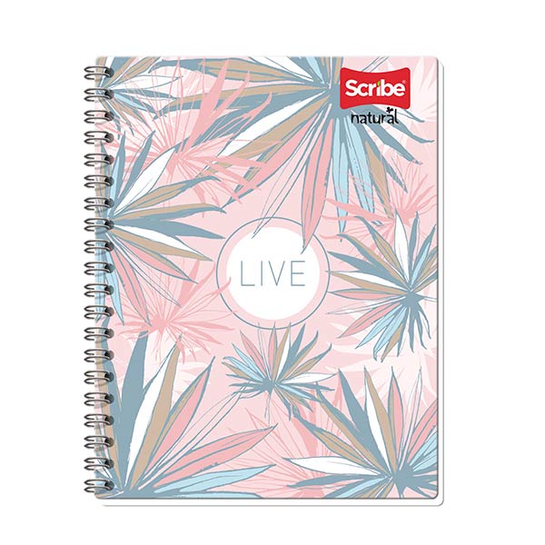 Cuaderno doble espiral 100 hojas