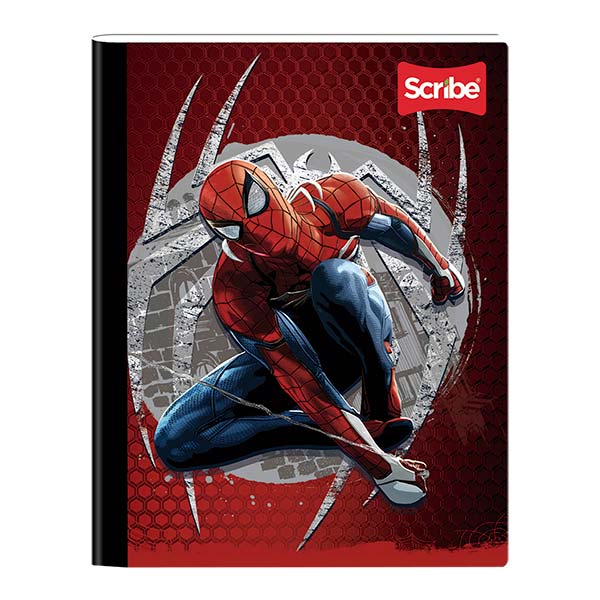 Cuaderno cosido pequeño raya 100 hojas Spiderman S
