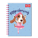 Cuaderno espiral doble rayado 100 hojas Huellitas