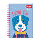 Cuaderno espiral doble rayado 100 hojas Huellitas