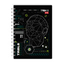 Cuaderno espiral doble rayado 150 hojas Tribals Sc