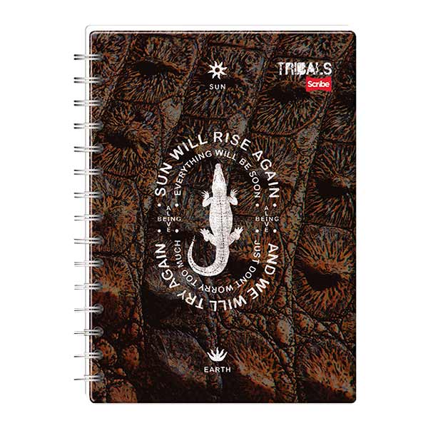 Cuaderno espiral doble rayado 150 hojas Tribals Sc
