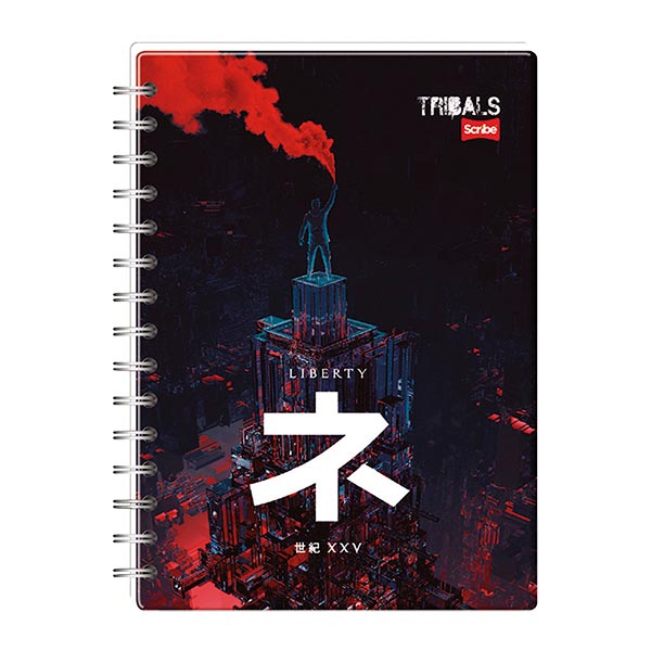Cuaderno espiral doble rayado 100 hojas Tribals Sc