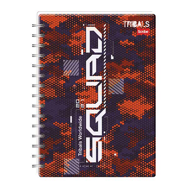 Cuaderno espiral doble rayado 100 hojas Tribals Sc