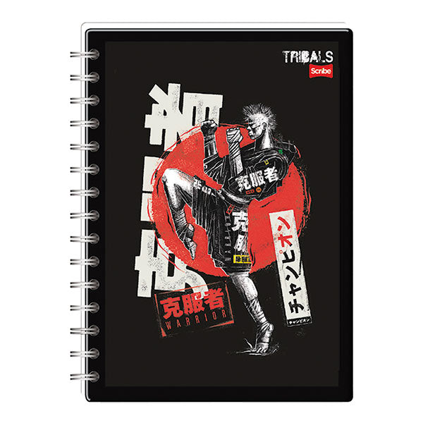 Cuaderno espiral doble rayado 100 hojas Tribals Sc