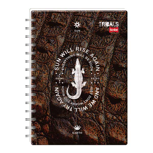Cuaderno espiral doble rayado 100 hojas Tribals Sc