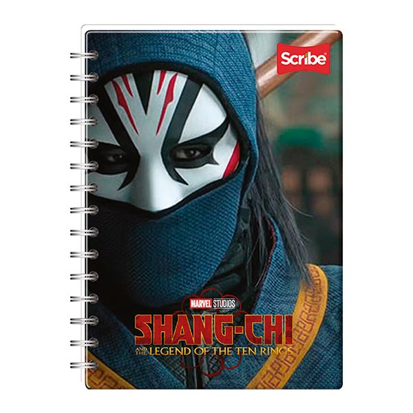 Cuaderno espiral doble rayado 100 hojas Shang Chi