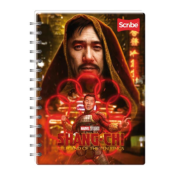 Cuaderno espiral doble rayado 100 hojas Shang Chi