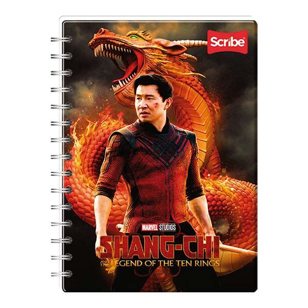 Cuaderno espiral doble rayado 100 hojas Shang Chi