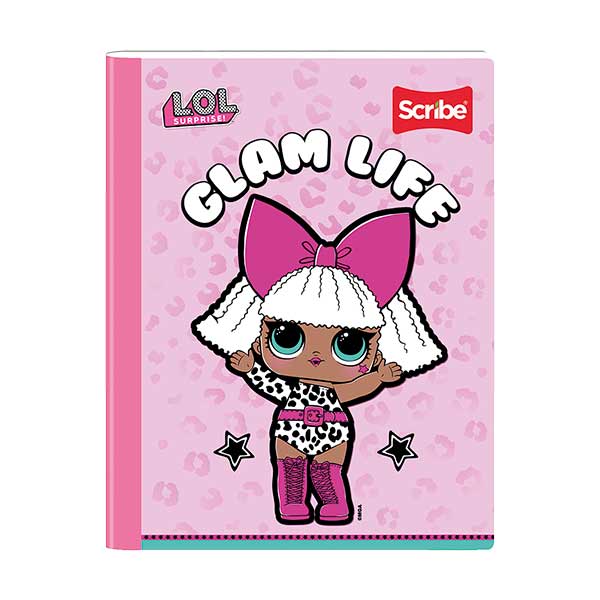 Cuaderno cosido pequeño raya 100 hojas LOL Scribe.