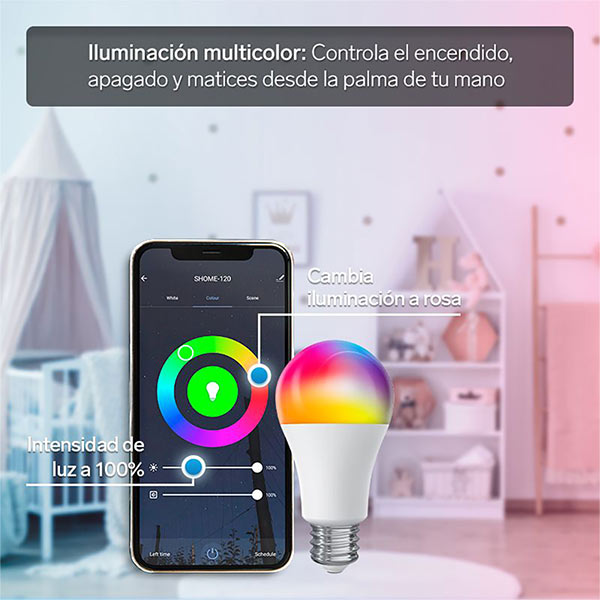 Foco LED 10W RGB WIFI SHOME-120 Steren