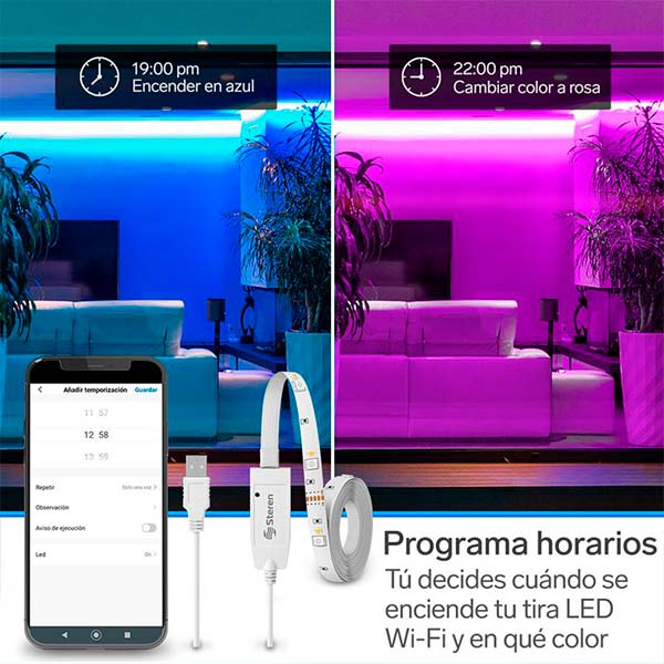 Tira LED WI-FI RGB SHOME-127 Steren