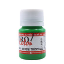 Pintura acrílica verde tropical al frio 30ml
