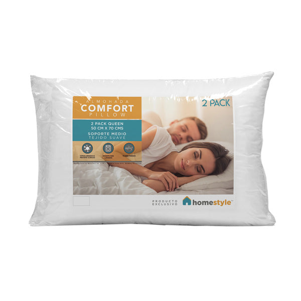Almohada fibra sintética 2pack