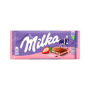 Chocolate Milka starwberry 100 gramos
