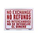 rotulo no devue dinero L-53-24 BAZIC