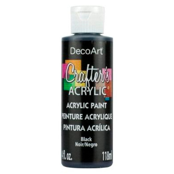 Pintura acrílica black 4oz DCA47 Decoart.