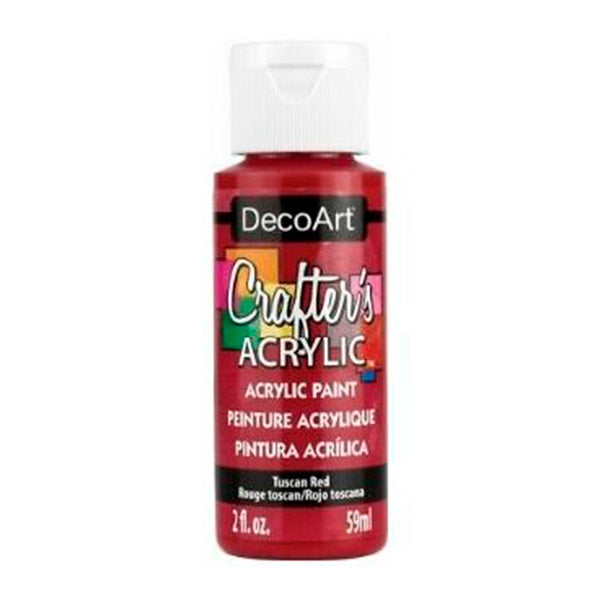 Pintura crafter 2 onzas tuscan red DCA126 Decoart.