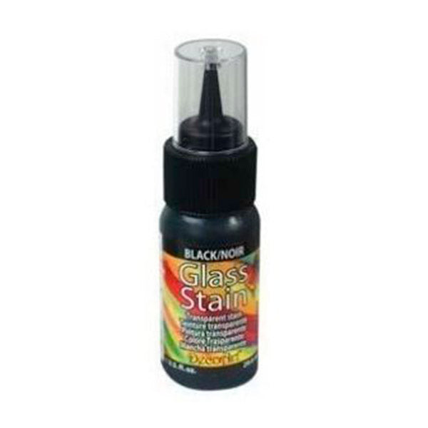 Glass stain negro 1 onza GLS12 Decoart.