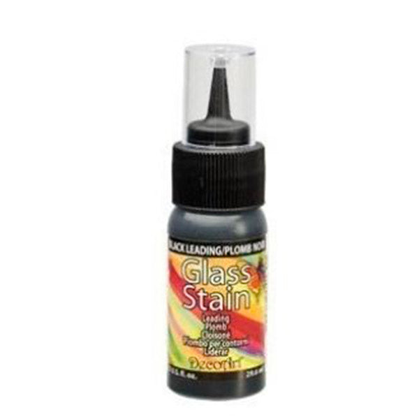 Glass stain negro claro 1 onza GLS14 Decoart.