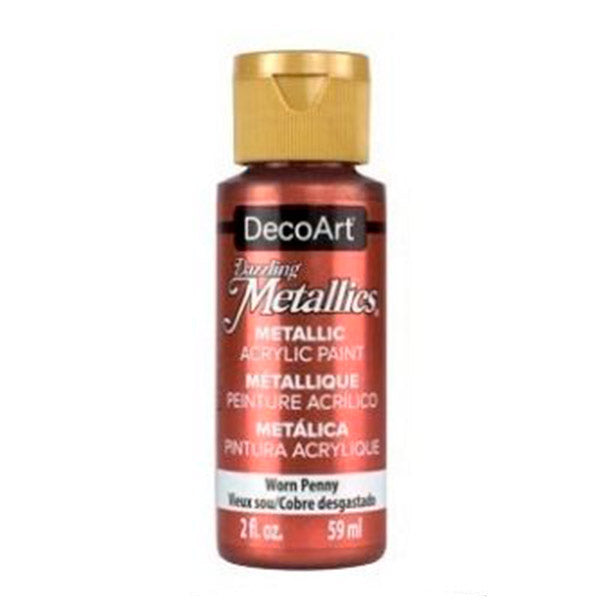 Pintura metalica worn penny 2 onzas DA287 Decoart.