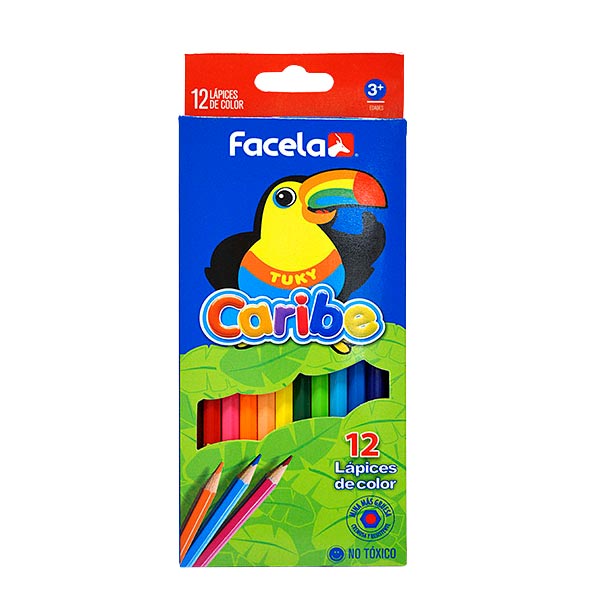 Lápices de color hexagonal 12 unidades