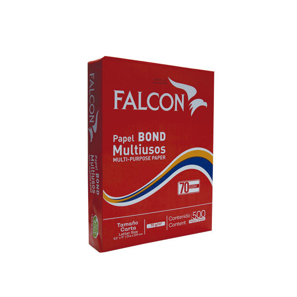 Resma papel Bond 70 gramos carta Falcon.